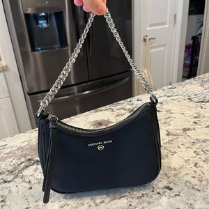 Nylon Jet Set Charm Chain Pouchette Shoulder Bag